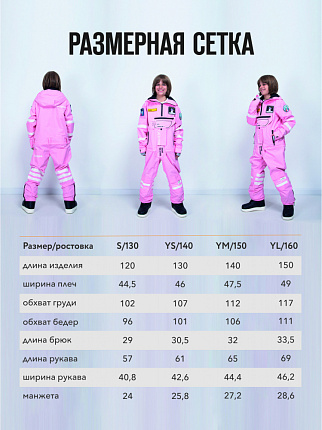 Комбинезон детский LUCKYBOO Astronaut series унисекс розовый вид 10