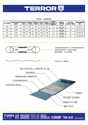 Сноуборд TERRO - FUTURE вид 1