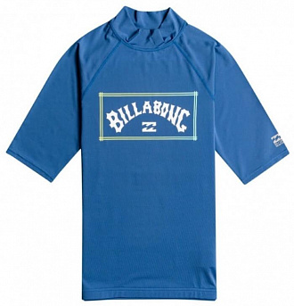 Рашгард мужской Billabong с короткими рукавами Unity UPF 50 темно-синий