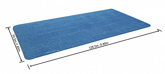Тент солнечный для каркасного прямоугольного бассейна 404x201x100, 412x201x122см (380х180см) Bestway 58240