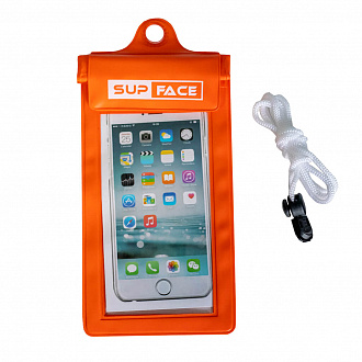 Водонепроницаемый чехол для телефона Sup Face Basic (оранжевый)