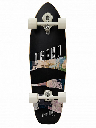 Скейтборд в сборе черный TERRO Textures вид 1
