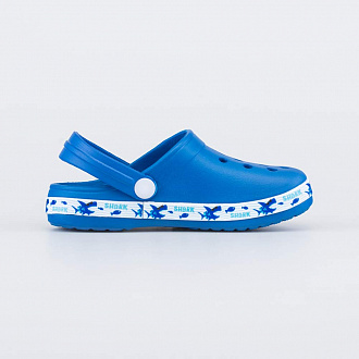 Пляжная детская ЭВА обувь Сабо синий Shark вид 1