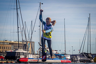 Сап борд надувной Starboard SUP Junior Racer Deluxe 14'0" х 21"х 6" (2025) вид 3