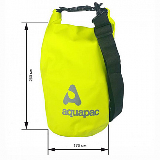 Водонепроницаемый гермомешок (с плечевым ремнем) Aquapac  - TrailProof™ Drybag – 7L with shoulder strap. вид 1