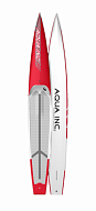 Сап-доска жесткая AQUA INC. Flatwater EVO 14'0"x22" carbon white/red (2024)