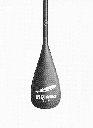Весло для сап карбоновое черное 100% Indiana двухчастное (2-Piece) 81 In2 с чехлом (2025) вид 8