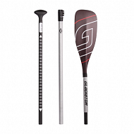 SUP весло Gladiator Race Carbon/Kevlar silver/red трехчастное