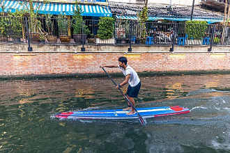 Надувная SUP доска Starboard 12'6”х21”х4.75” SUP Kid Racer Deluxe SC (2022/2023) вид 9