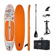 Сап-доска надувная с веслом Pure Air Coast 12'х33"х6 (Orange)