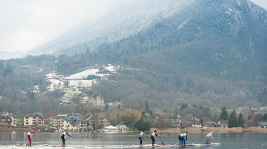 Зимняя гонка во французских Альпах