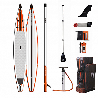 Надувная SUP доска Shark 14'x27” Race