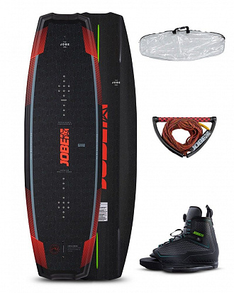 Вейкборд с полным комплектом Jobe Logo Wakeboard 138 & Unit Bindings Package размер 10/12