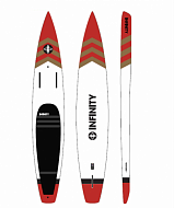 Доска SUP жесткая INFINITY Whiplash Hollow Dugout 14'0"x21" 254L gold/crimson (2025)