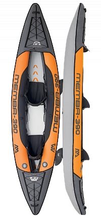 Каяк надувной двухместный с веслами AQUA MARINA Memba-390 S21