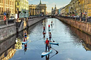 Фестиваль "Фонтанка-SUP" в Санкт-Петербурге