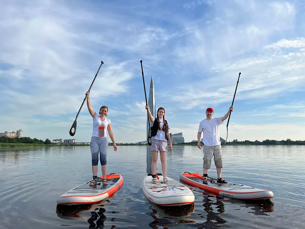 SUP Петербург у Лахта центра