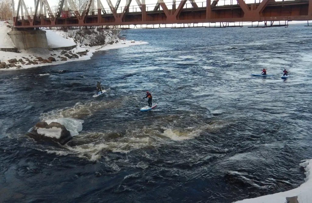 Пороги на SUP в Лосево