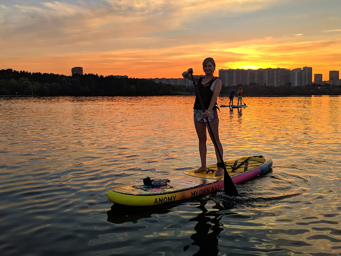 SUP-прогулки в Серебряном бору - Закат