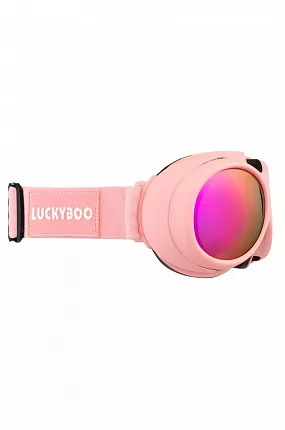 Детская горнолыжная маска LUCKYBOO L3 розовый (one size)
