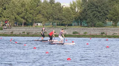 SUP на Кубке Президента по гребле на байдарках и каноэ