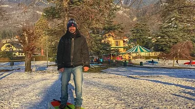 Зимняя гонка во французских Альпах