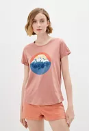 Футболка женская Roxy Callitdreaminsm, розовая