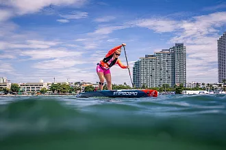 Жесткий сапборд Starboard SUP Sprint Zero 14'0" x 21.5" с чехлом (2025) вид 7