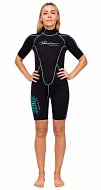 Гидрокостюм неопреновый женский  Marlin MALIBU SHORTY LADY 2,5 mm, Aqua Blue