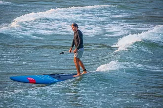 Жесткий сапборд Starboard Generation Blue Carbon 12'6" x 28" (2025) вид 13