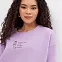 Свитшот унисекс Береги себя one size Сиреневый туман вид 4