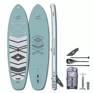 Доска SUP надувная Indiana 10'6 Family Pack misty blue с трехчастным веслом 30% карбон-стеклопластик (2025)