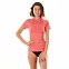 Гидрофутболка Rip Curl женская GOLDEN RAYS S/SL UV коралловая