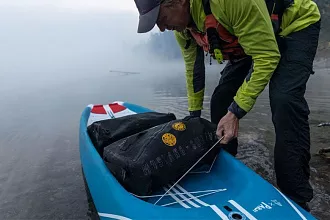 Жесткий сапборд Starboard Sprint Expedition Blue Carbon Sandwich 14'0" x 27.5" (2025) вид 2