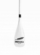 Белое весло для SUP карбоновое Indiana двухчастное 81 In2 с чехлом (2024)