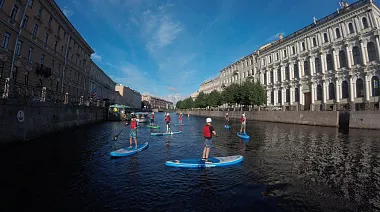SUP-прогулка в Санкт-Петербурге "О.Новая Голландия"