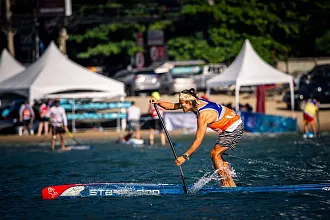 Жесткий сапборд Starboard SUP Gen R 14’0” x 21.5” Blue Carbon Sandwich с чехлом (2025) вид 7