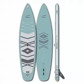 Доска SUP надувная Indiana 11'6"x31"x6" Family Pack misty blue с трехчастным веслом 30% карбон-стеклопластик (2025) вид 1