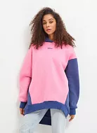 Худи унисекс Береги one size Колорблок ягодный
