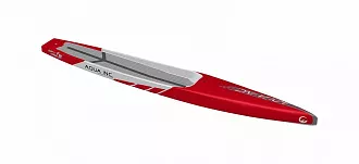 Сап-доска жесткая AQUA INC. Flatwater EVO 14'0"x22" carbon white/red (2024) вид 3