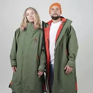 Мембранная парка унисекс Red Paddle Pro Change Jacket Evo с капюшоном темно-зеленая