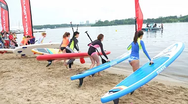 SUP-зона на wake-фестивале European Wakesurf Tour 2015 (Санкт-Петербург)