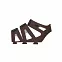 Крепление для вейкборда фиксаторы Jobe 16 EVO Skins Chocolate Brown (пара)