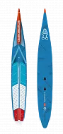 Жесткий сапборд Starboard Sprint Blue Carbon Sandwich 14'0" х 21.5" с чехлом (2024)