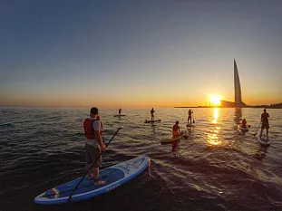 SUP-прогулка в Санкт-Петербурге ''Парк 300летия"