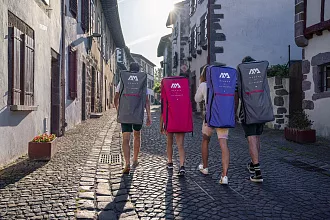 Сумка-рюкзак для SUP доски Aqua Marina Zip Backpack, серый (2024) вид 3