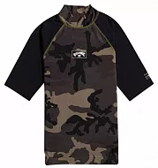 Рашгард мужской Billabong с короткими рукавами Contrast UPF 50 хаки