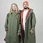 Мембранная парка унисекс Red Paddle Pro Change Jacket Evo с капюшоном темно-зеленая