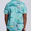 Рубашка мужская Billabong sundays floral голубая вид 1