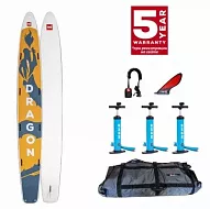 Доска SUP надувная четырехместная RED PADDLE 22'0"x30" Dragon 2024